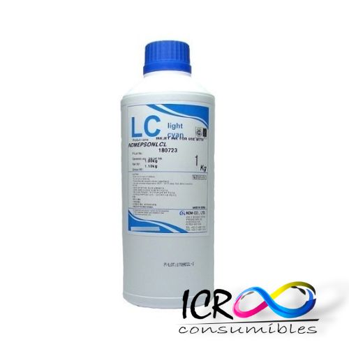 [TINTABA] Litro de Tinta Base Agua Light Cy para Eps NDM