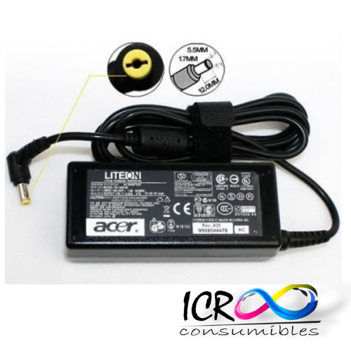 Cargador Gen para lap Acer 19V 4.74A Punta: 5.5X1.7 Aspire : 3010 series / 4710 series / 5010 series / 5550 series