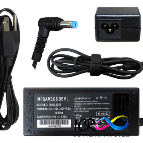 Cargador Gen para lap Acer 19.5v 2.1a Punta:5.5X1.7 Aspire One 531h-10.1"  Netbook Series / One P531h Netbook Series / One D150 Netbook Series / One D250 Netbook Series / One 751h Netbook Series / One A150 Netbook Series / One A110 Netbook Series