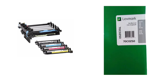 Unidad drum Orig compatible con Lex 70C0Z50 con reveladores para cs310 vx310 cs410 cx410 cs510 cx510