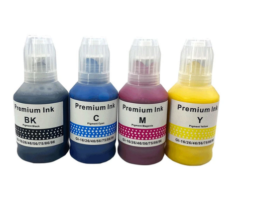 kit de 4 tintas para canon GI-16 MAXIFY GX5060 GX6060 GX7060