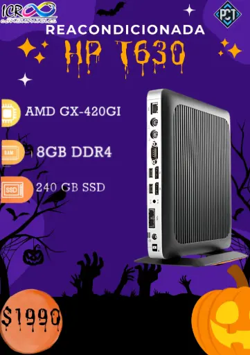 Mini CPU HP T630 SSD 240gb Ram 8 gb DDR4 AMD Radeon Gx-420GI