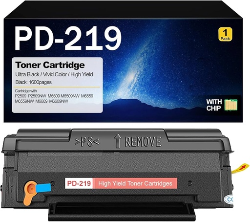 Cartucho Compatible con Pntum pd219 P2509 M6506 M6559 M6609 M6509 M6609