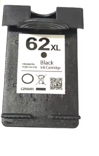 Cartucho Bk compatible con 62xl ENVY 5540 5541 5640 5740 5742 7640