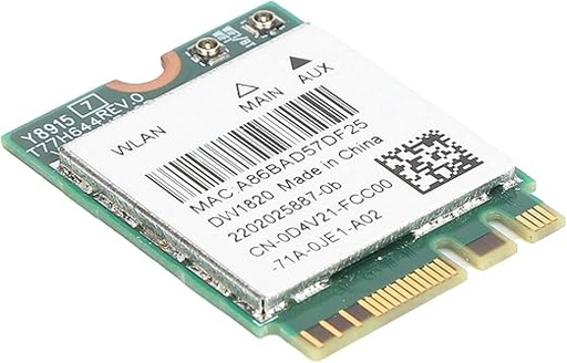 Tarjeta WiFi, AX201NGW WiFi 6E M.2 Laptop 2.4Gbps 802.11ax Tarjeta inalámbrica Intel AX201