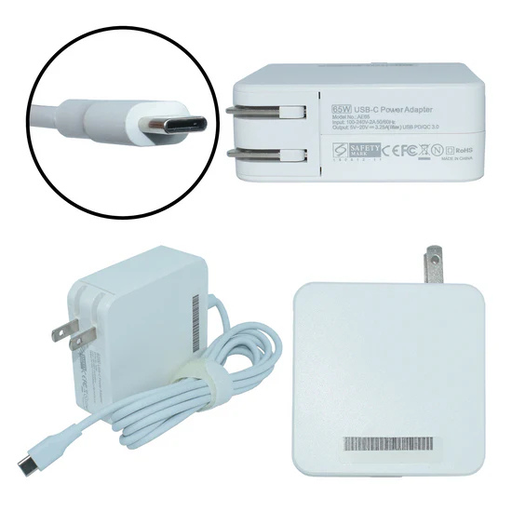 Cargador para laptop 65w 20v/3.25A Tipo C 