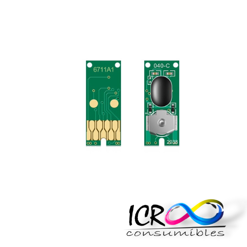 [CHIPEPS] Chip Caja de Mantenimiento para T6711  T-6711 T6712 T6710 T6711 T6712 para impresora Epson WF-8010 WF-8090 WF-6090 WF-6590 WF-8510 7720